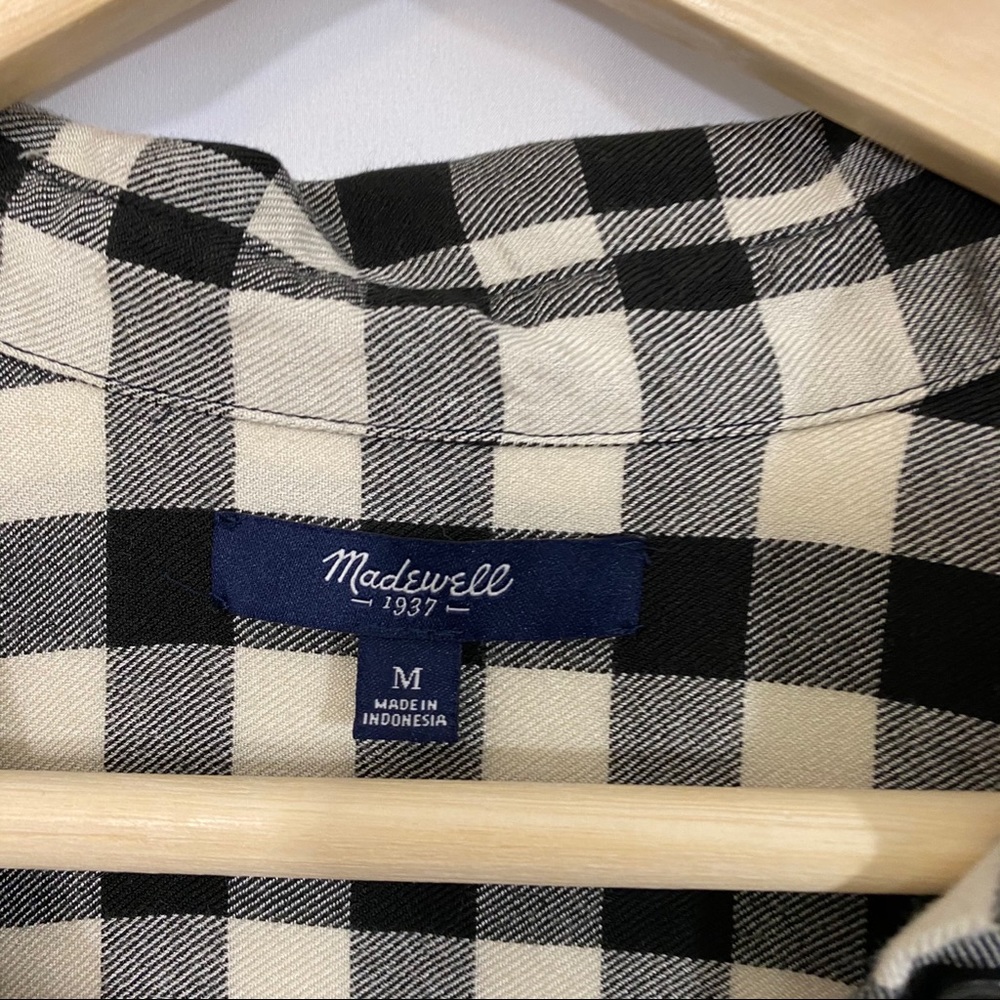Madewell Courier Shirt Top in Buffalo Check - Picture 8 of 9
